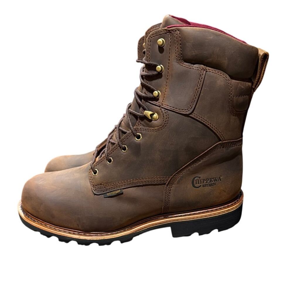 Chippewa 59330 Super DNA-8" Waterproof Insulated Steel Toe Work Boot Size 12 EEE